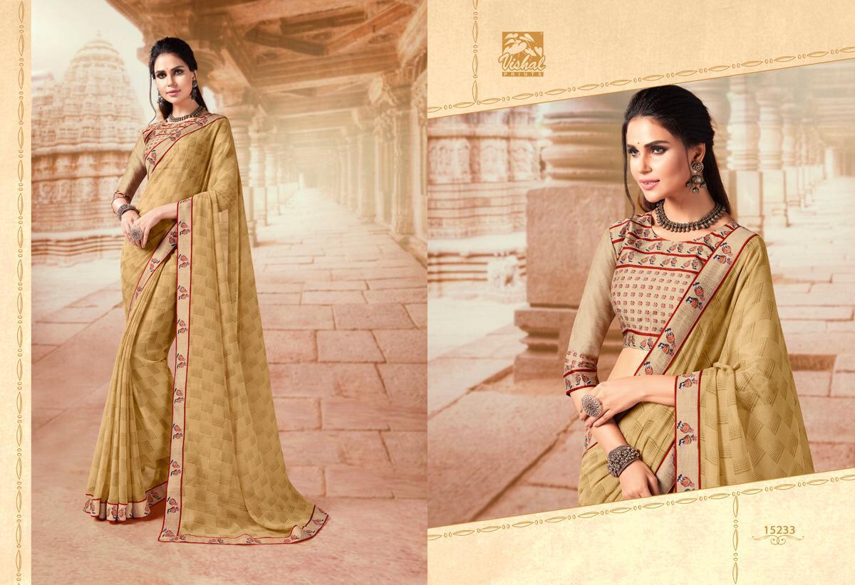 Tassel By Vishal Prints 15228 To 15245 Series Indian Traditional Wear Collection Beautiful Stylish Fancy Colorful Party Wear & Occasional Wear Fancy Sarees At Wholesale Price