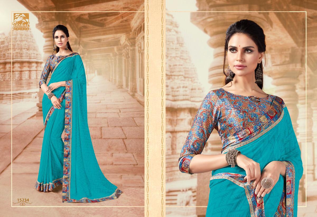 Tassel By Vishal Prints 15228 To 15245 Series Indian Traditional Wear Collection Beautiful Stylish Fancy Colorful Party Wear & Occasional Wear Fancy Sarees At Wholesale Price