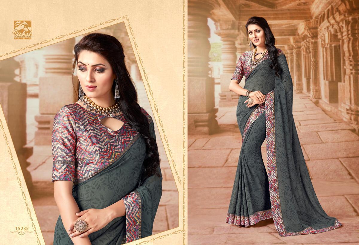 Tassel By Vishal Prints 15228 To 15245 Series Indian Traditional Wear Collection Beautiful Stylish Fancy Colorful Party Wear & Occasional Wear Fancy Sarees At Wholesale Price
