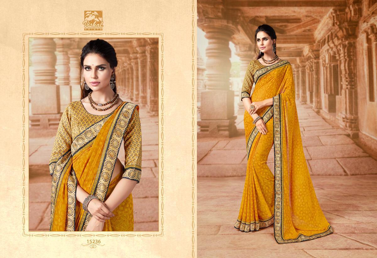 Tassel By Vishal Prints 15228 To 15245 Series Indian Traditional Wear Collection Beautiful Stylish Fancy Colorful Party Wear & Occasional Wear Fancy Sarees At Wholesale Price