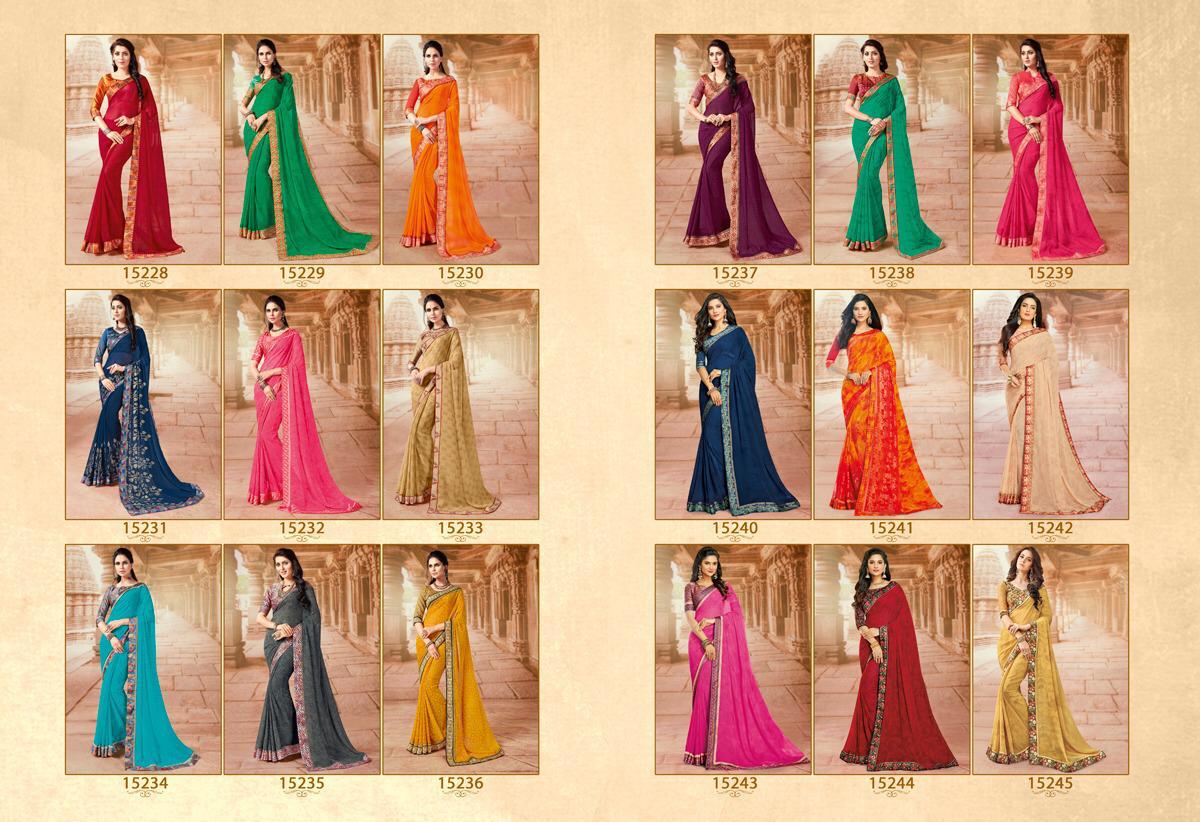 Tassel By Vishal Prints 15228 To 15245 Series Indian Traditional Wear Collection Beautiful Stylish Fancy Colorful Party Wear & Occasional Wear Fancy Sarees At Wholesale Price