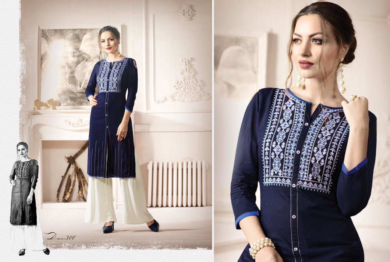 Tattoo By Kajree Fashion 291 To 300 Series Designer Beautiful Stylish Fancy Colorful Party Wear & Ethnic Wear & Ready To Wear Rayon Printed Kurtis At Wholesale Price