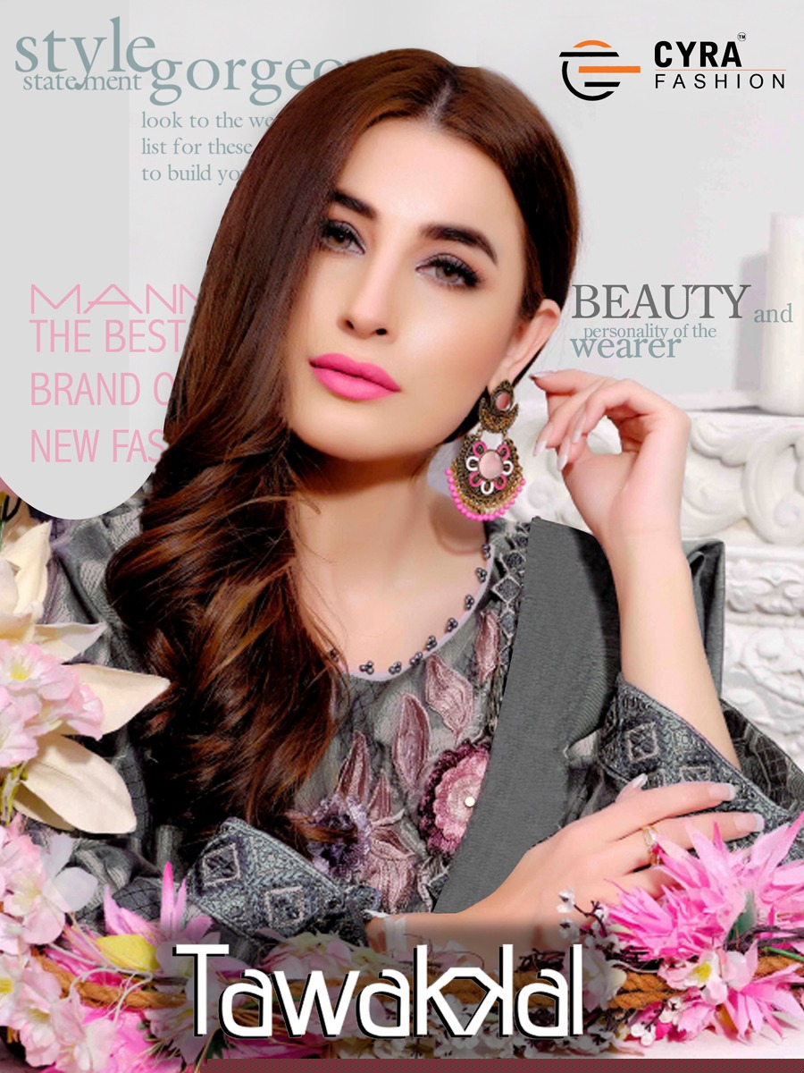 Tawakkal By Cyra Fashion 15001 To 15006 Series Beautiful Suits Stylish Fancy Colorful Party Wear & Ethnic Wear Cambric Cotton Print With Embroidery Dresses At Wholesale Price