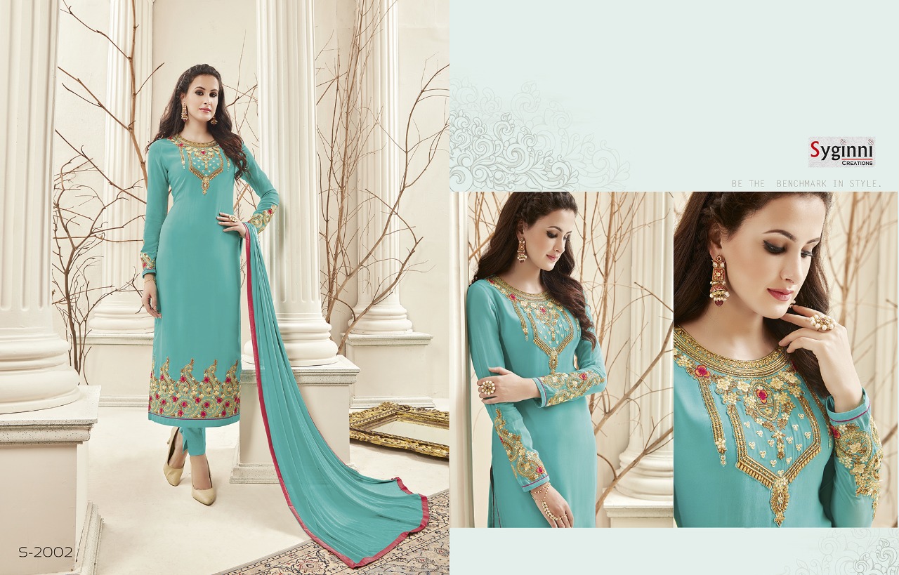 Tehxeeb By Syginni Creation 2001 To 2008 Series Suits Beautiful Stylish Fancy Colorful Party Wear & Occasional Wear Georgette Embroidered Dresses At Wholesale Price