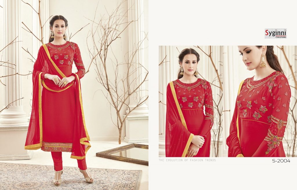 Tehxeeb By Syginni Creation 2001 To 2008 Series Suits Beautiful Stylish Fancy Colorful Party Wear & Occasional Wear Georgette Embroidered Dresses At Wholesale Price