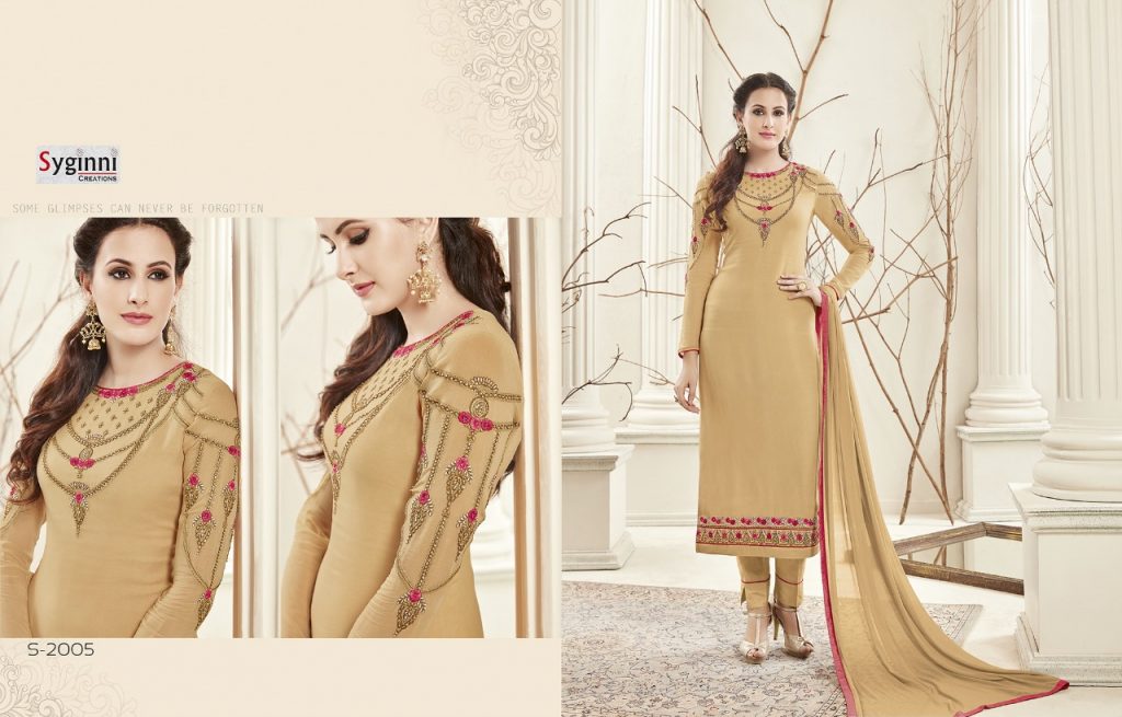 Tehxeeb By Syginni Creation 2001 To 2008 Series Suits Beautiful Stylish Fancy Colorful Party Wear & Occasional Wear Georgette Embroidered Dresses At Wholesale Price