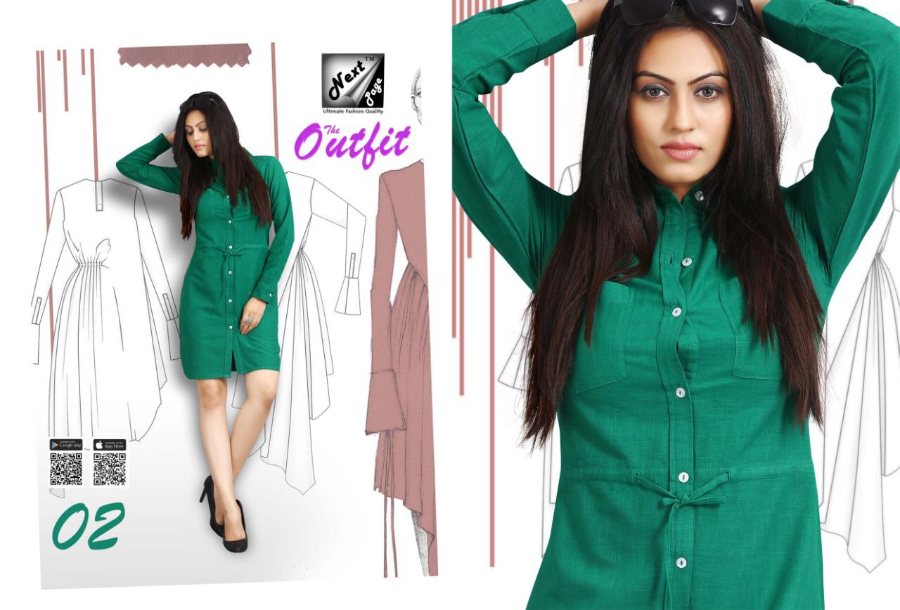 The Outfit By Next Page 01 To 10 Series Beautiful Colorful Stylish Fancy Casual Heavy Cotton Fabric Kurtis At Wholesale Price