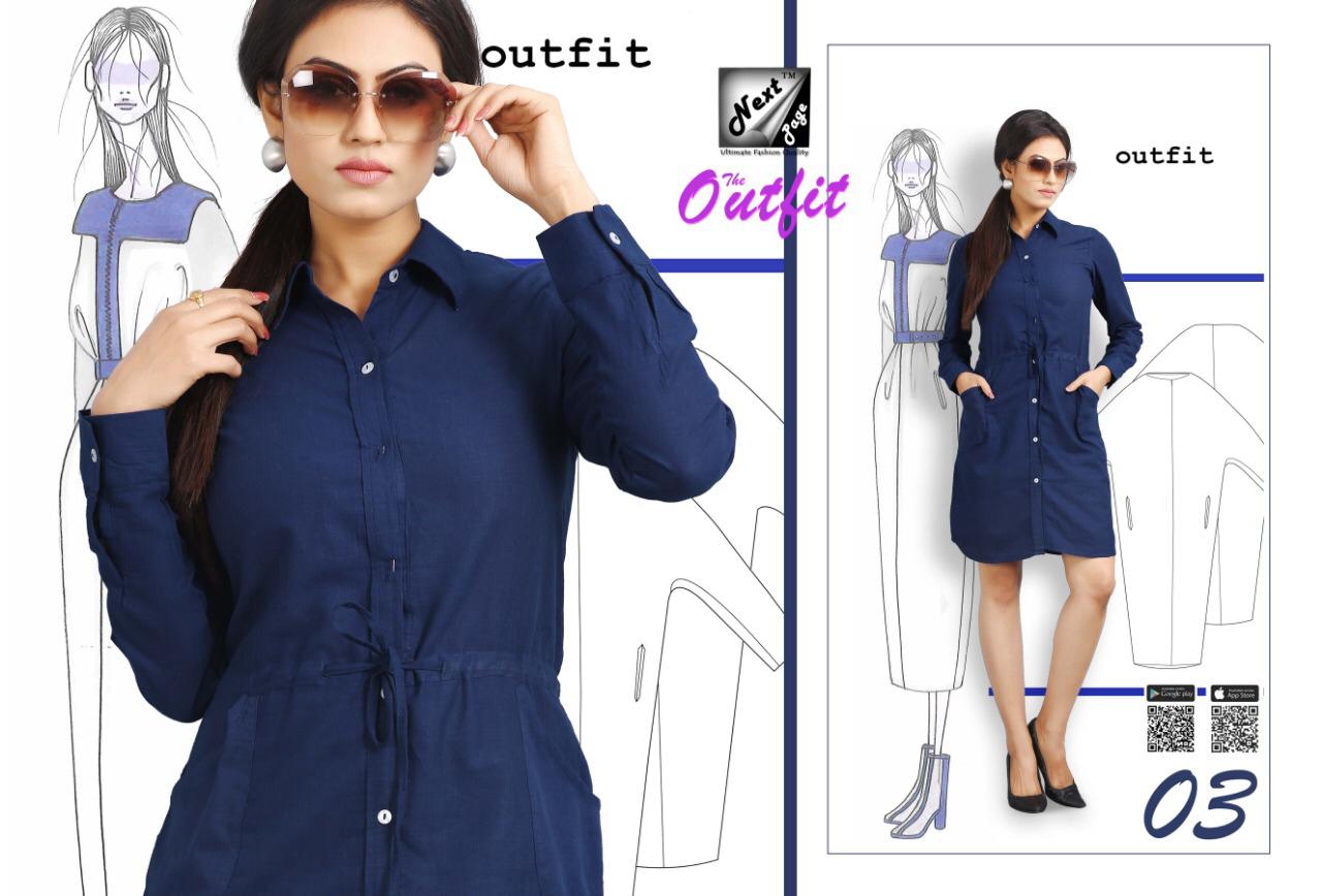 The Outfit By Next Page 01 To 10 Series Beautiful Colorful Stylish Fancy Casual Heavy Cotton Fabric Kurtis At Wholesale Price