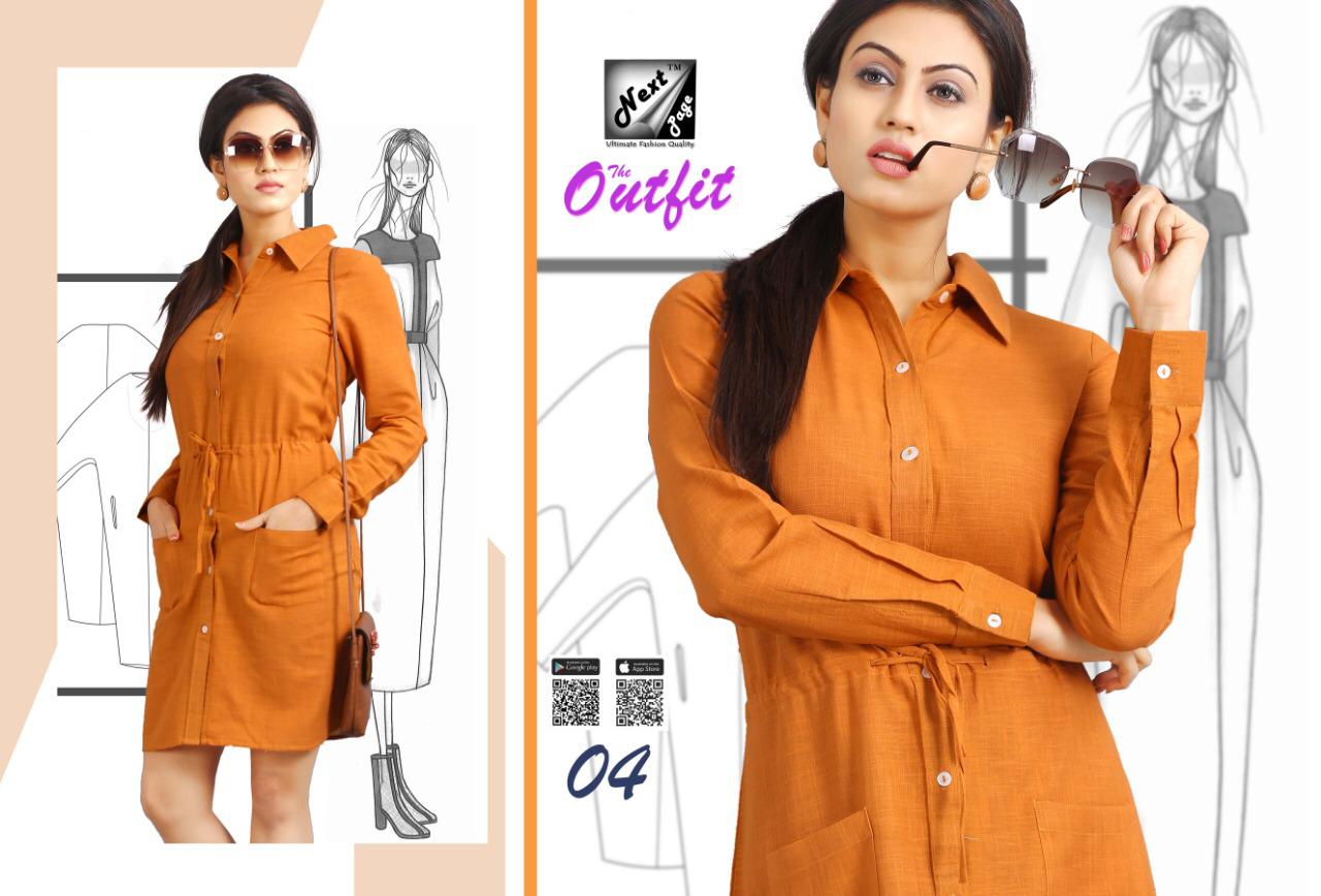 The Outfit By Next Page 01 To 10 Series Beautiful Colorful Stylish Fancy Casual Heavy Cotton Fabric Kurtis At Wholesale Price