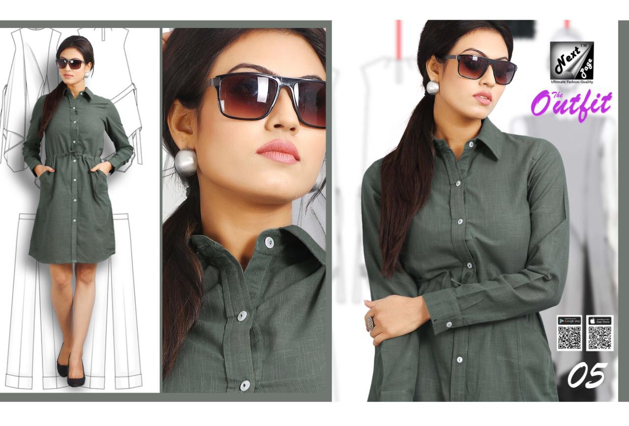 The Outfit By Next Page 01 To 10 Series Beautiful Colorful Stylish Fancy Casual Heavy Cotton Fabric Kurtis At Wholesale Price