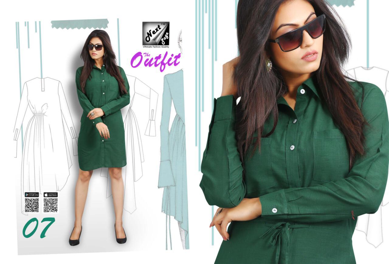 The Outfit By Next Page 01 To 10 Series Beautiful Colorful Stylish Fancy Casual Heavy Cotton Fabric Kurtis At Wholesale Price