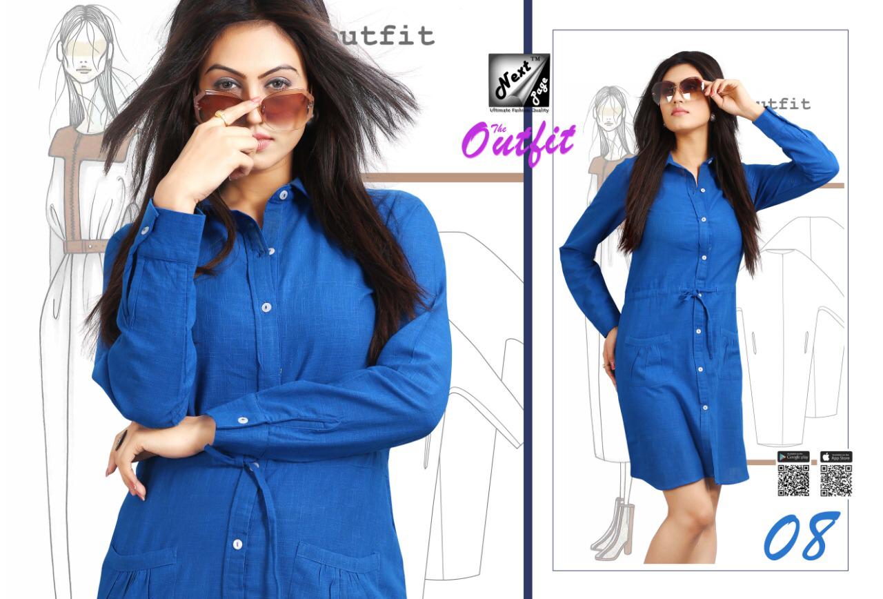 The Outfit By Next Page 01 To 10 Series Beautiful Colorful Stylish Fancy Casual Heavy Cotton Fabric Kurtis At Wholesale Price