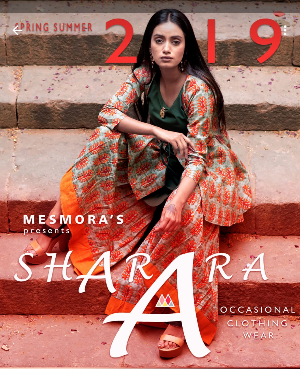 The Sharara Set By Mesmora 1 To 5 Series Collection Beutifil Festive Collection Colorful Stylish Fancy Party Wear & Festive Wear Cambric Cotton With Work Pants/ Tops At Wholesale Price