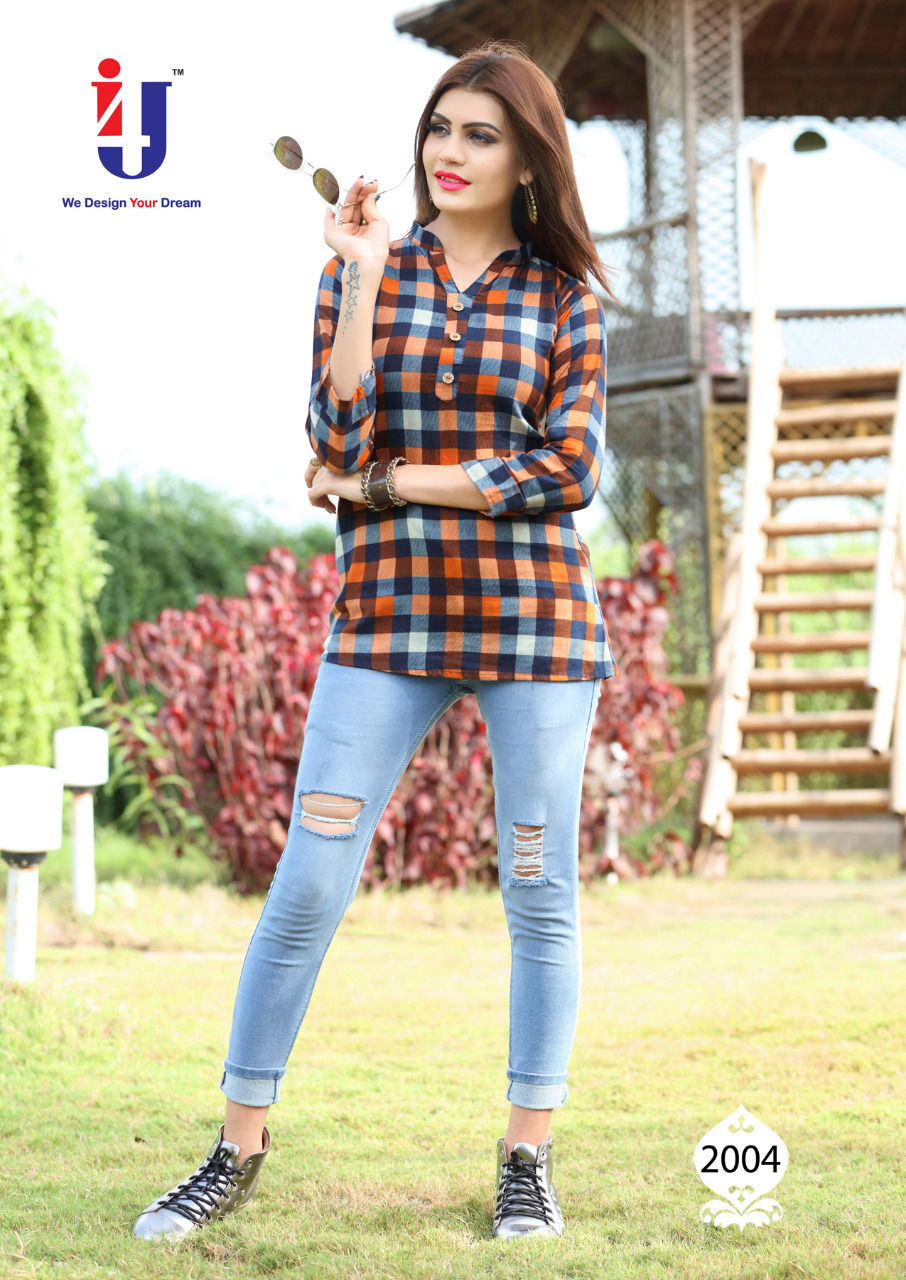 Titli By I4u 2001 To 2007 Series Beautiful Stylish Fancy Colorful Casual Wear & Ethnic Wear Rayon Printed Kurtis/ Tops At Wholesale Price