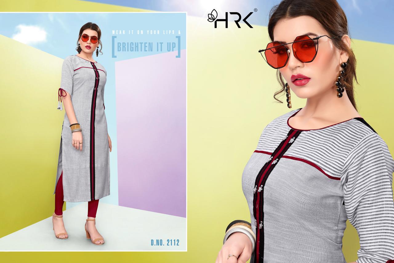 Trendy Vol-4 By Hrk 2111 To 2116 Series Beautiful Stylish Colorful Fancy Party Wear & Ethnic Wear & Ready To Wear Rayon/cotton/jacquard Kurtis At Wholesale Price