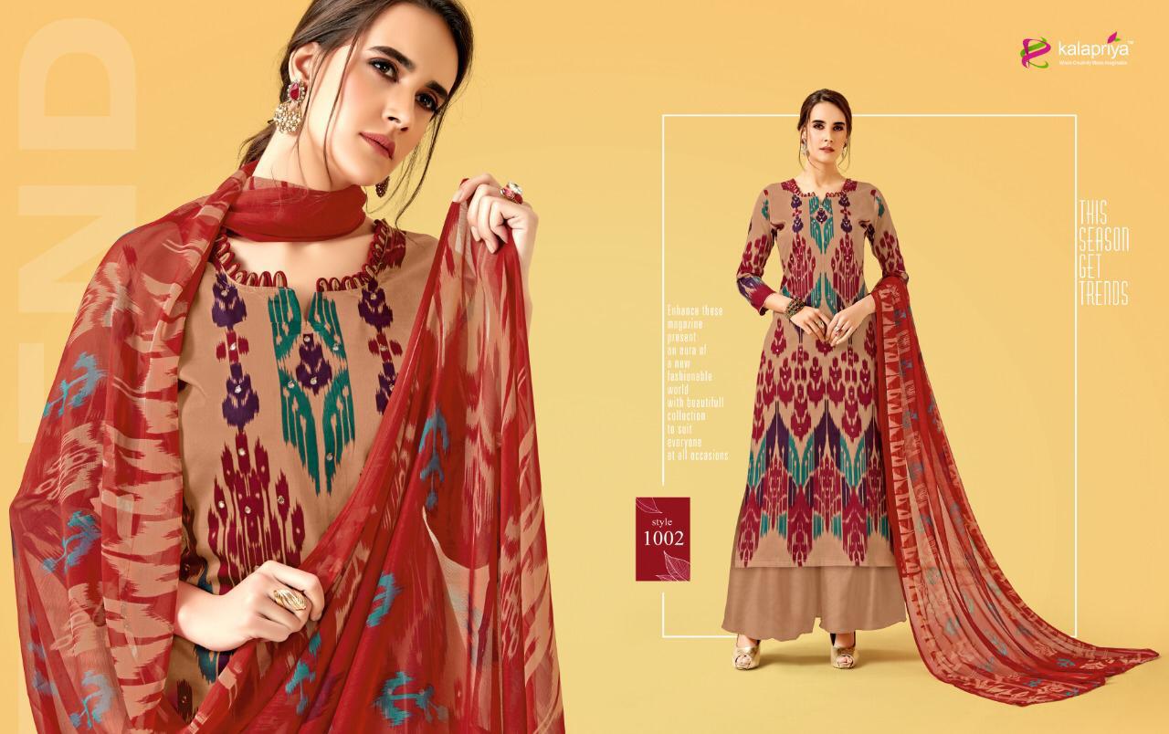 Tuk Tuk By Kalapriya 1001 To 1007 Series Designer Suits Beautiful Stylish Fancy Colorful Party Wear & Ethnic Wear Pure Jam Silk Printed Dresses At Wholesale Price