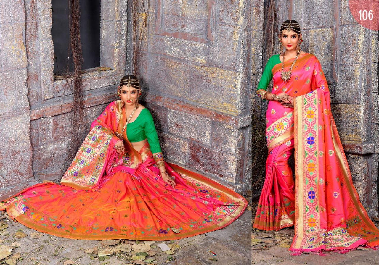 Tulip Vol-1 By Tulip 101 To 110 Series Beautiful Traditional Wear Designer Stylish Fancy Colorful Party Wear & Occasional Wear Art Silk Sarees At Wholesale Price