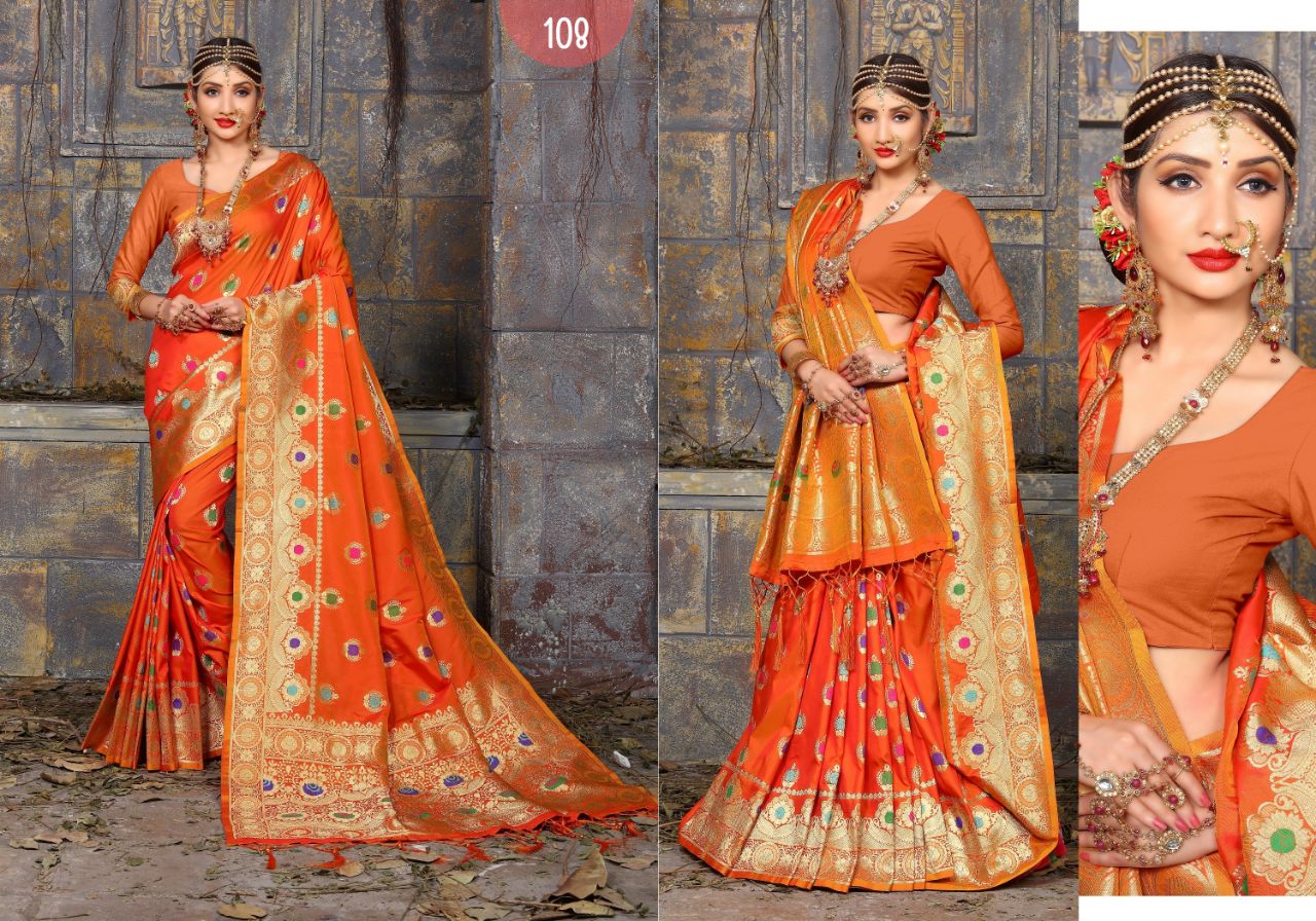 Tulip Vol-1 By Tulip 101 To 110 Series Beautiful Traditional Wear Designer Stylish Fancy Colorful Party Wear & Occasional Wear Art Silk Sarees At Wholesale Price