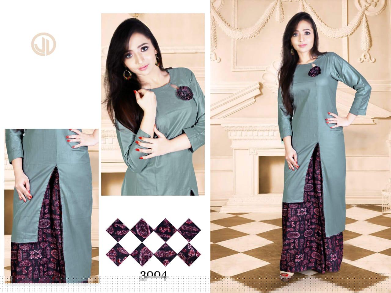 Tulip By Jelly Blue 3001 To 3004 Series Beautiful Colorful Stylish Fancy Casual Wear & Ethnic Wear & Ready To Wear Jam Cotton Printed Kurtis At Wholesale Price