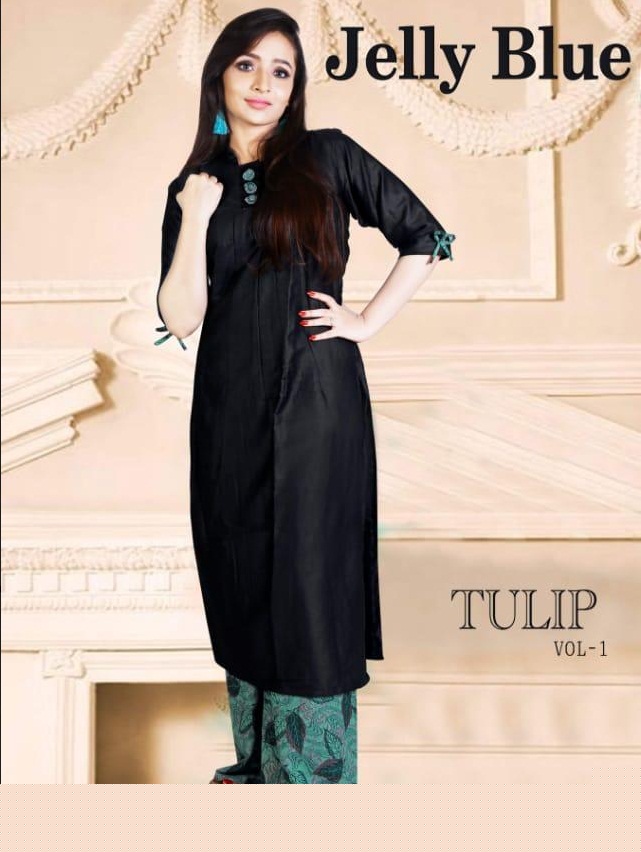 Tulip By Jelly Blue 3001 To 3004 Series Beautiful Colorful Stylish Fancy Casual Wear & Ethnic Wear & Ready To Wear Jam Cotton Printed Kurtis At Wholesale Price