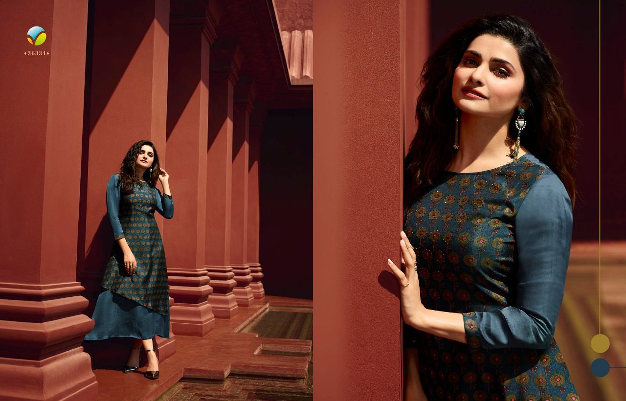 Tumbaa Destiny By Vinay Fashion 36331 To 36339 Series Beautiful Colorful Stylish Fancy Casual Wear & Ethnic Wear & Ready To Wear Dola Silk With Polo Silk Inner Kurtis At Wholesale Price