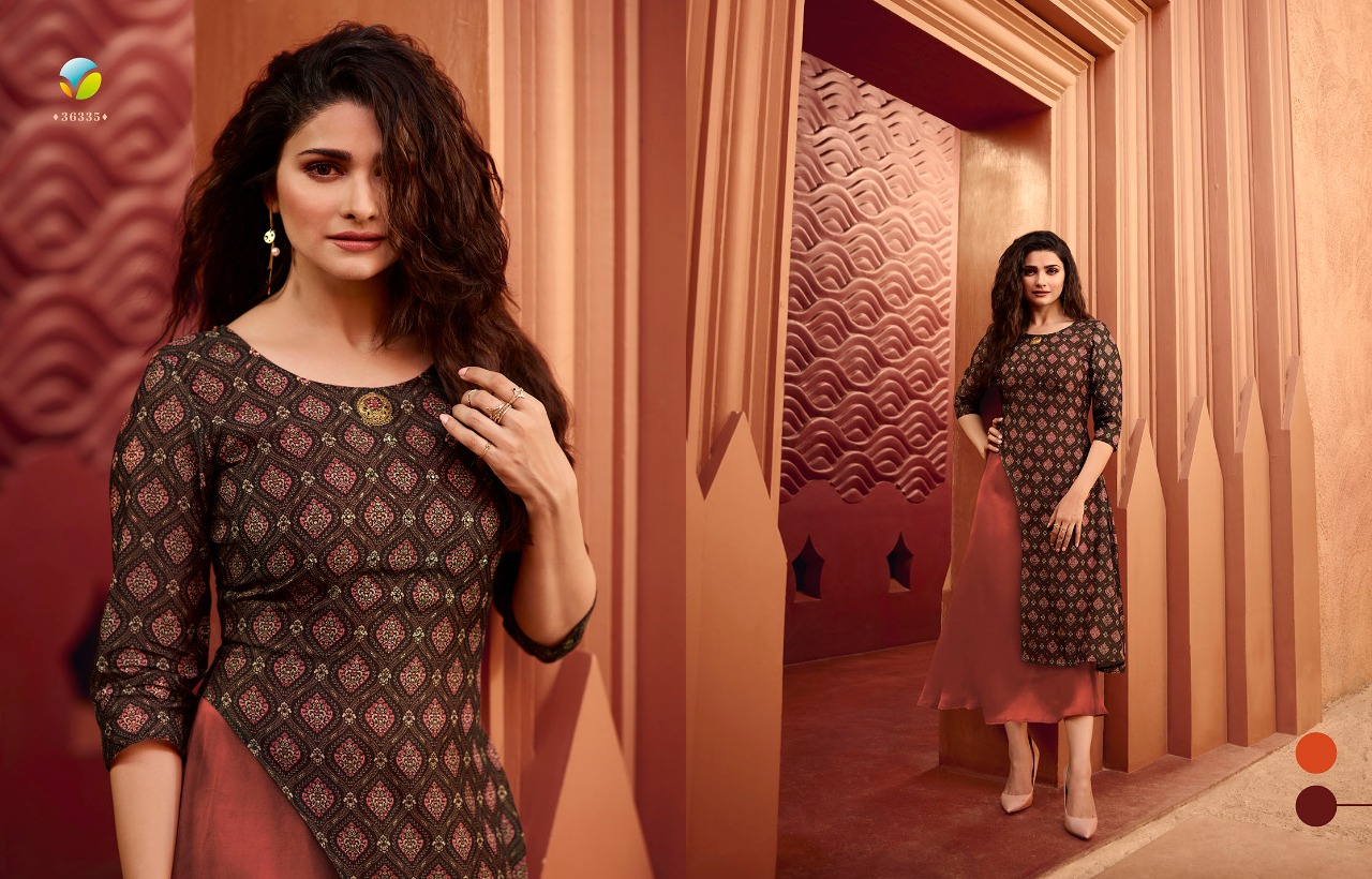 Tumbaa Destiny By Vinay Fashion 36331 To 36339 Series Beautiful Colorful Stylish Fancy Casual Wear & Ethnic Wear & Ready To Wear Dola Silk With Polo Silk Inner Kurtis At Wholesale Price
