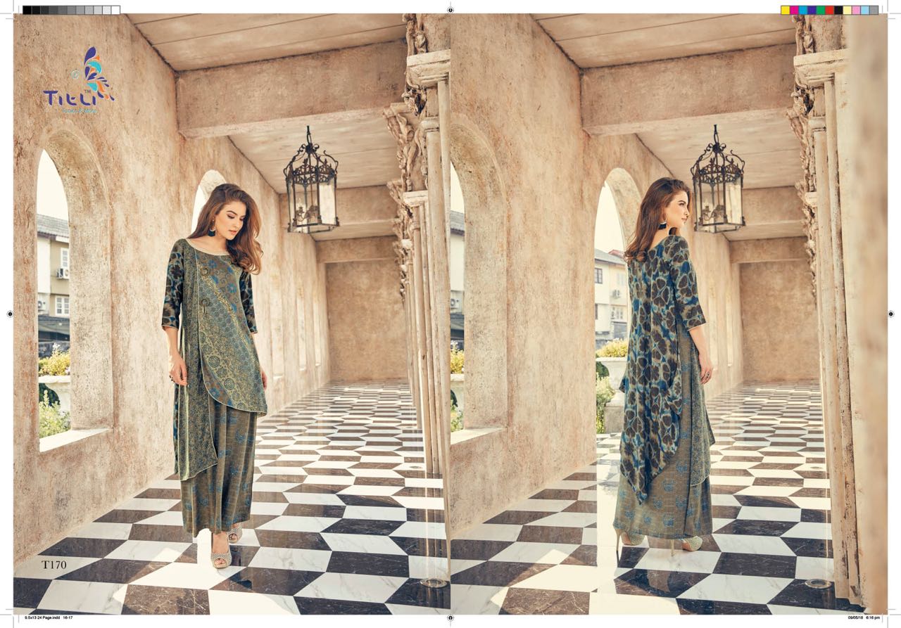 Two Tone By Titli 166 To 173 Series Designer Beautiful Stylish Fancy Colorful Casual Wear & Ethnic Wear Collection Two Tone & Rayon Printed Kurtis At Wholesale Price