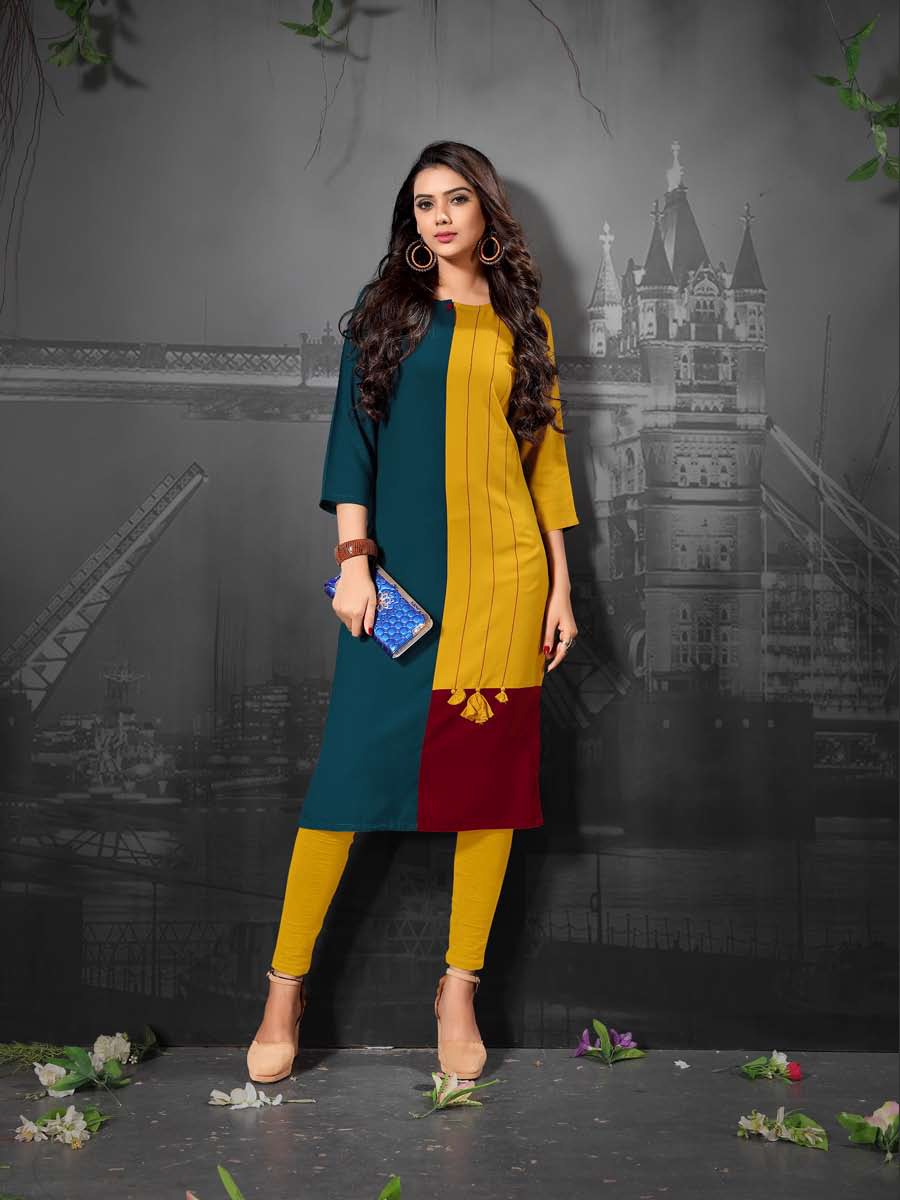 Vaarahi Vol-2 By Amore 1001 To 1008 Series Beautiful Colorful Stylish Fancy Casual Wear & Ethnic Wear Rayon Printed & Embroidered Kurtis At Wholesale Price
