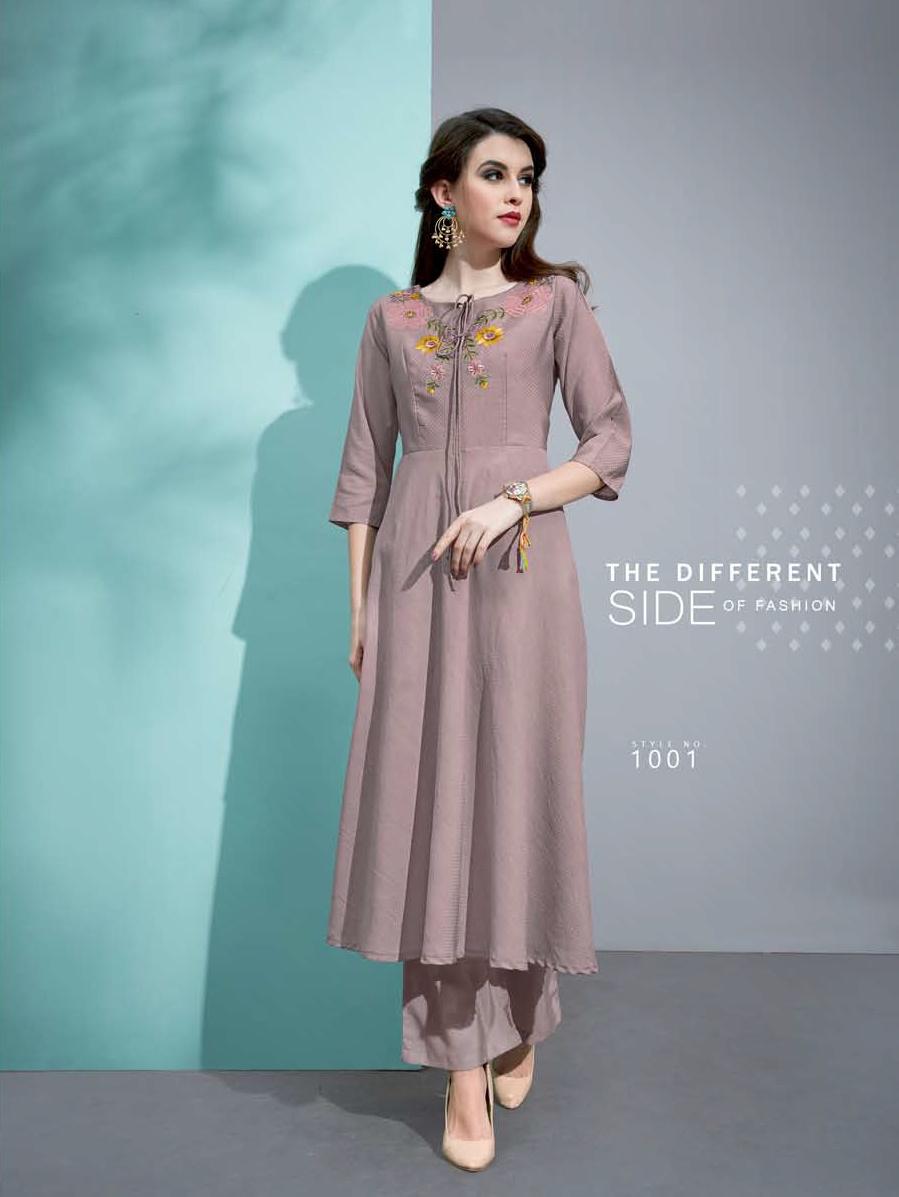 Vaarahi Vol-6 By Amore 1001 To 1006 Series Beautiful Colorful Stylish Fancy Casual Wear & Ethnic Wear Pure Cotton Silk With Embroidered Kurtis With Bottom At Wholesale Price