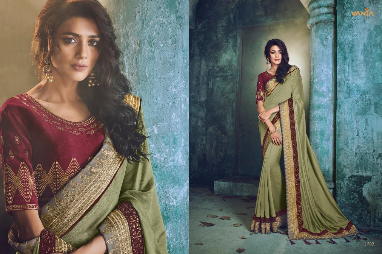 Vanya Vol-6 By Vanya 1501 To 1517 Series Indian Traditional Wear Collection Beautiful Stylish Fancy Colorful Party Wear & Occasional Wear Fancy Sarees At Wholesale Price