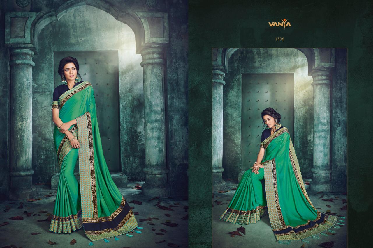 Vanya Vol-6 By Vanya 1501 To 1517 Series Indian Traditional Wear Collection Beautiful Stylish Fancy Colorful Party Wear & Occasional Wear Fancy Sarees At Wholesale Price