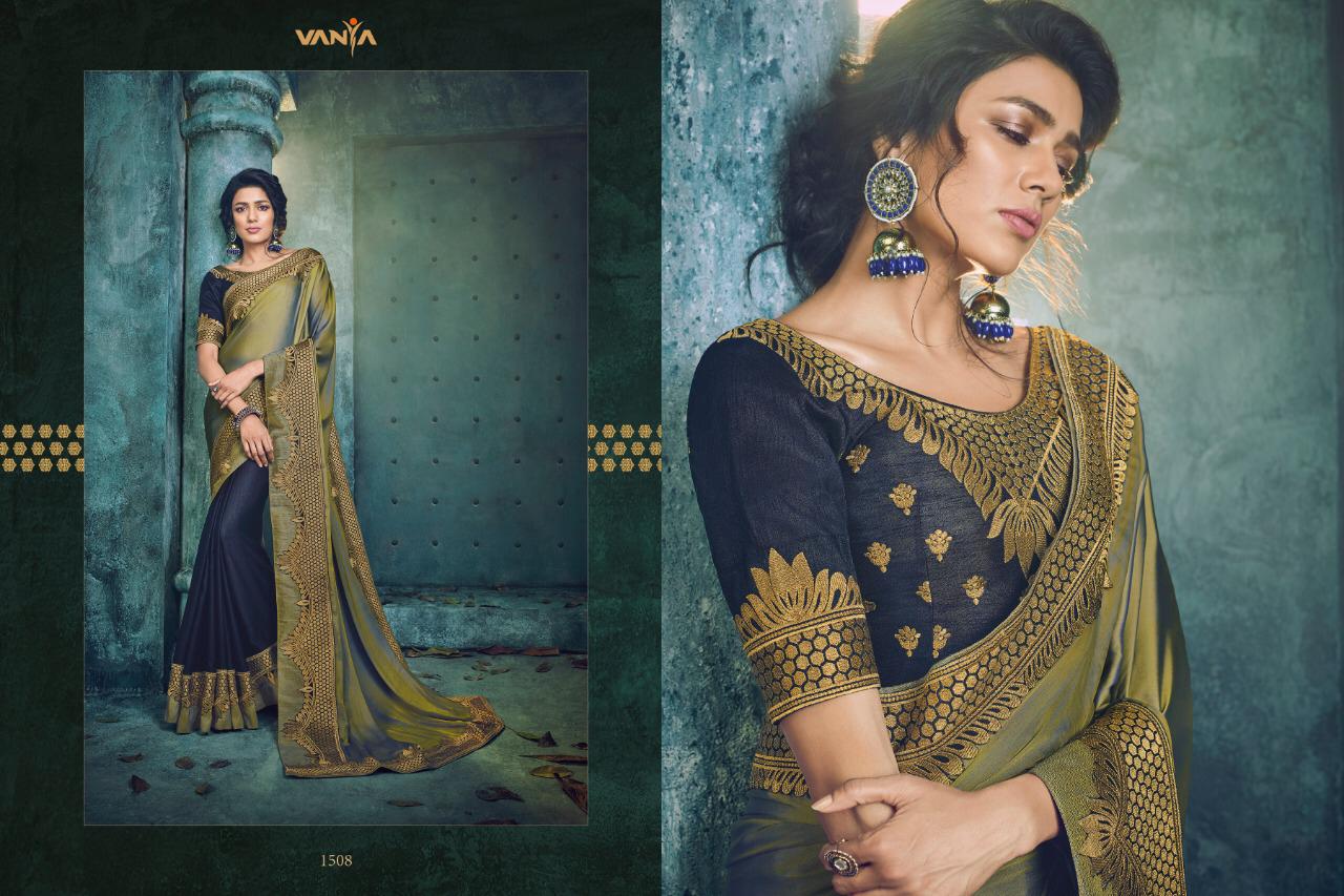 Vanya Vol-6 By Vanya 1501 To 1517 Series Indian Traditional Wear Collection Beautiful Stylish Fancy Colorful Party Wear & Occasional Wear Fancy Sarees At Wholesale Price