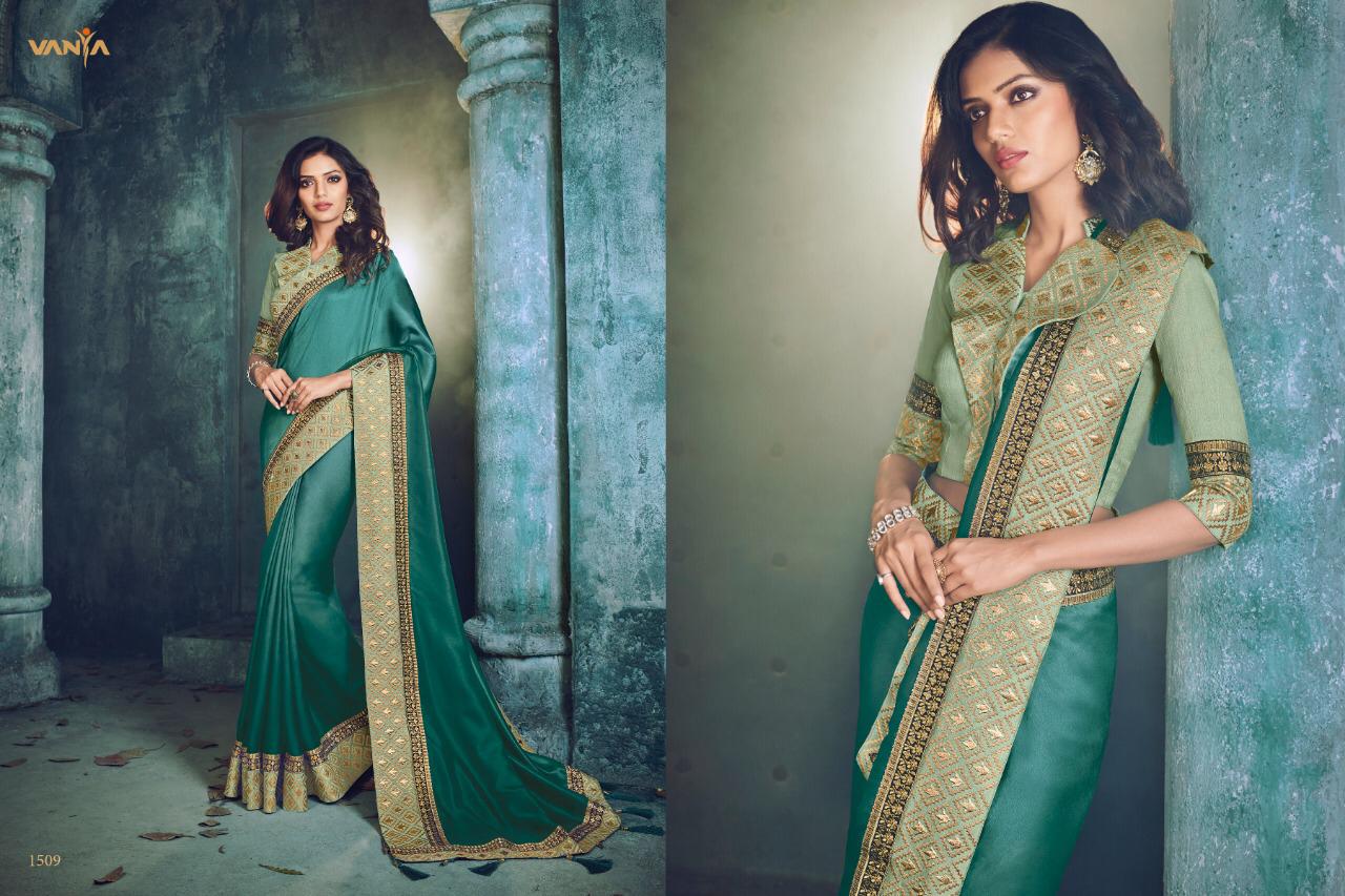 Vanya Vol-6 By Vanya 1501 To 1517 Series Indian Traditional Wear Collection Beautiful Stylish Fancy Colorful Party Wear & Occasional Wear Fancy Sarees At Wholesale Price