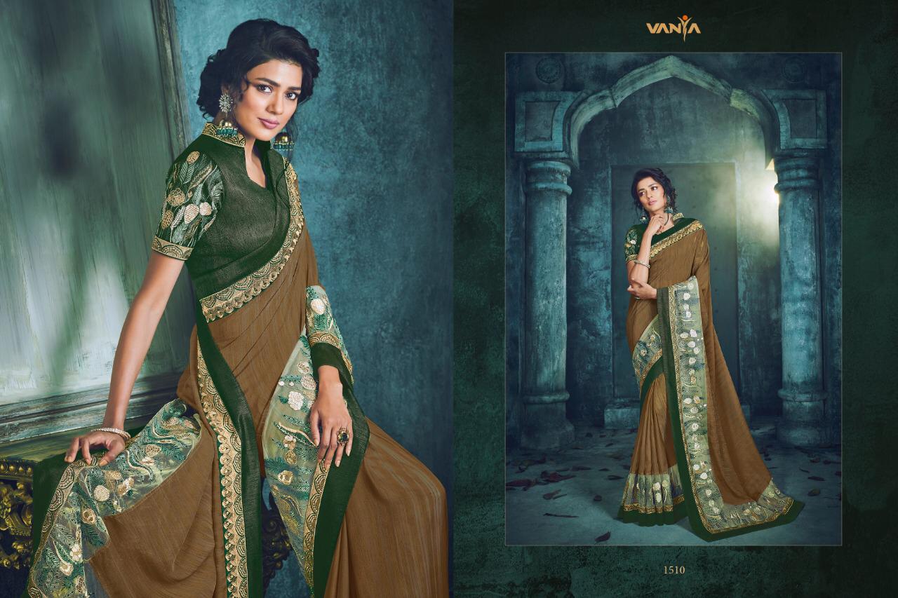 Vanya Vol-6 By Vanya 1501 To 1517 Series Indian Traditional Wear Collection Beautiful Stylish Fancy Colorful Party Wear & Occasional Wear Fancy Sarees At Wholesale Price