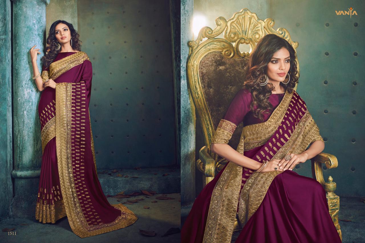 Vanya Vol-6 By Vanya 1501 To 1517 Series Indian Traditional Wear Collection Beautiful Stylish Fancy Colorful Party Wear & Occasional Wear Fancy Sarees At Wholesale Price