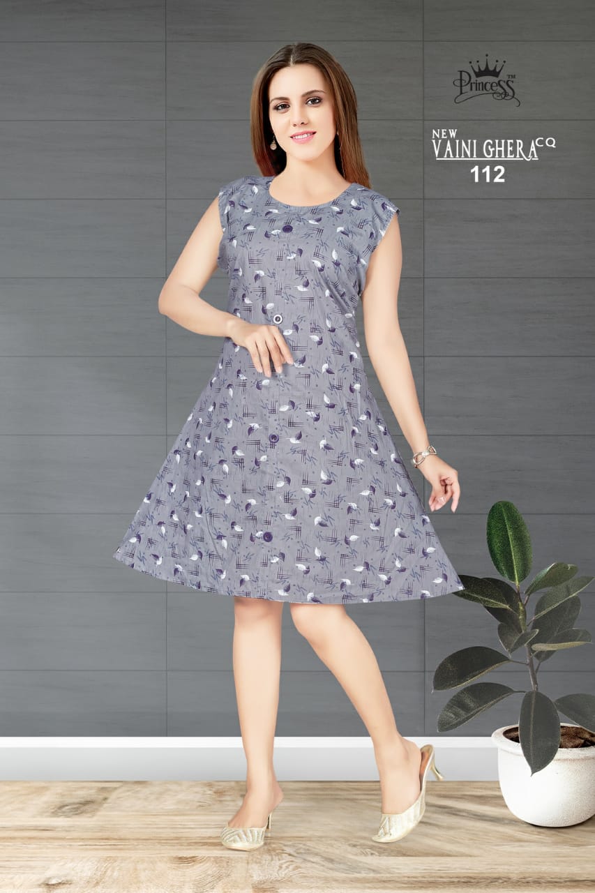 Vaini Ghera By Princess 101 To 112 Series Designer Beautiful Stylish Colorful Fancy Ready To Wear & Casual Wear & Ethnic Wear Heavy Denim Printed Kurtis At Wholesale Price