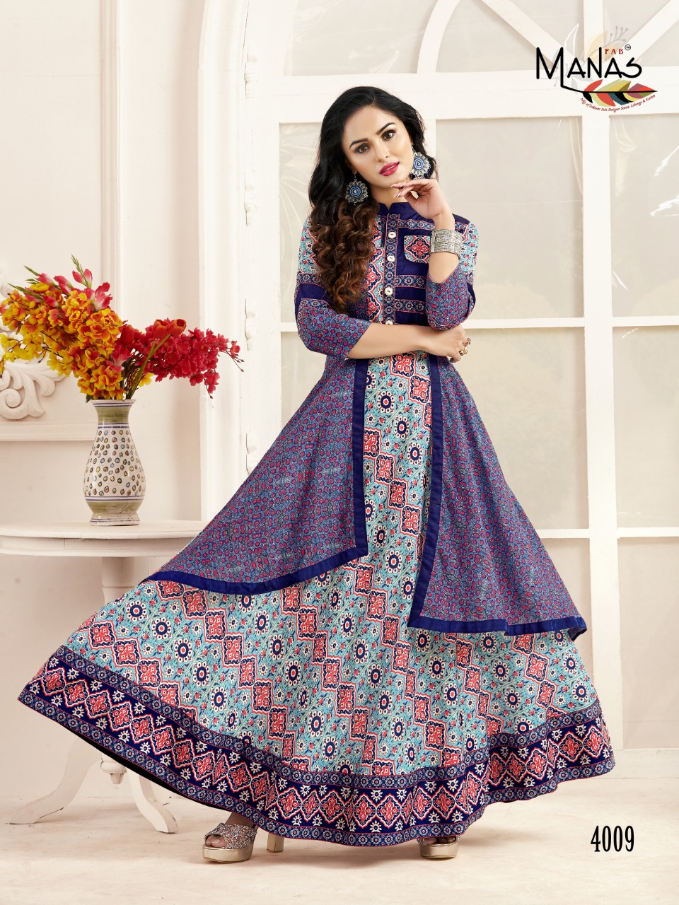 Valentina Vol-2 By Manas Fab 4009 To 4016 Series Indian Traditional Wear Collection Beautiful Stylish Fancy Colorful Party Wear & Occasional Wear Muslin Digital Printed Kurtis At Wholesale Price