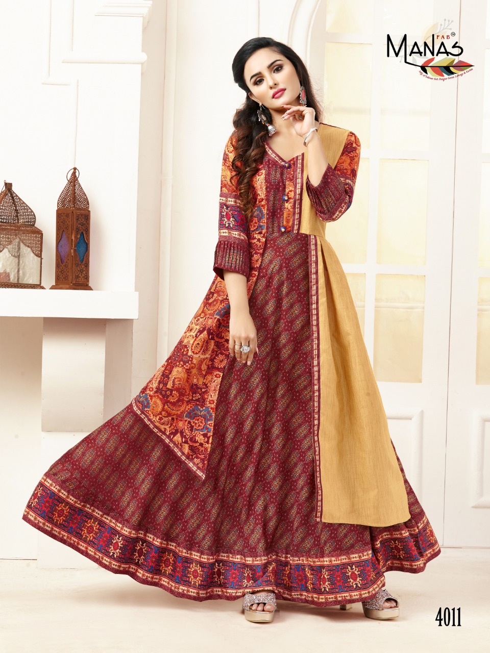 Valentina Vol-2 By Manas Fab 4009 To 4016 Series Indian Traditional Wear Collection Beautiful Stylish Fancy Colorful Party Wear & Occasional Wear Muslin Digital Printed Kurtis At Wholesale Price