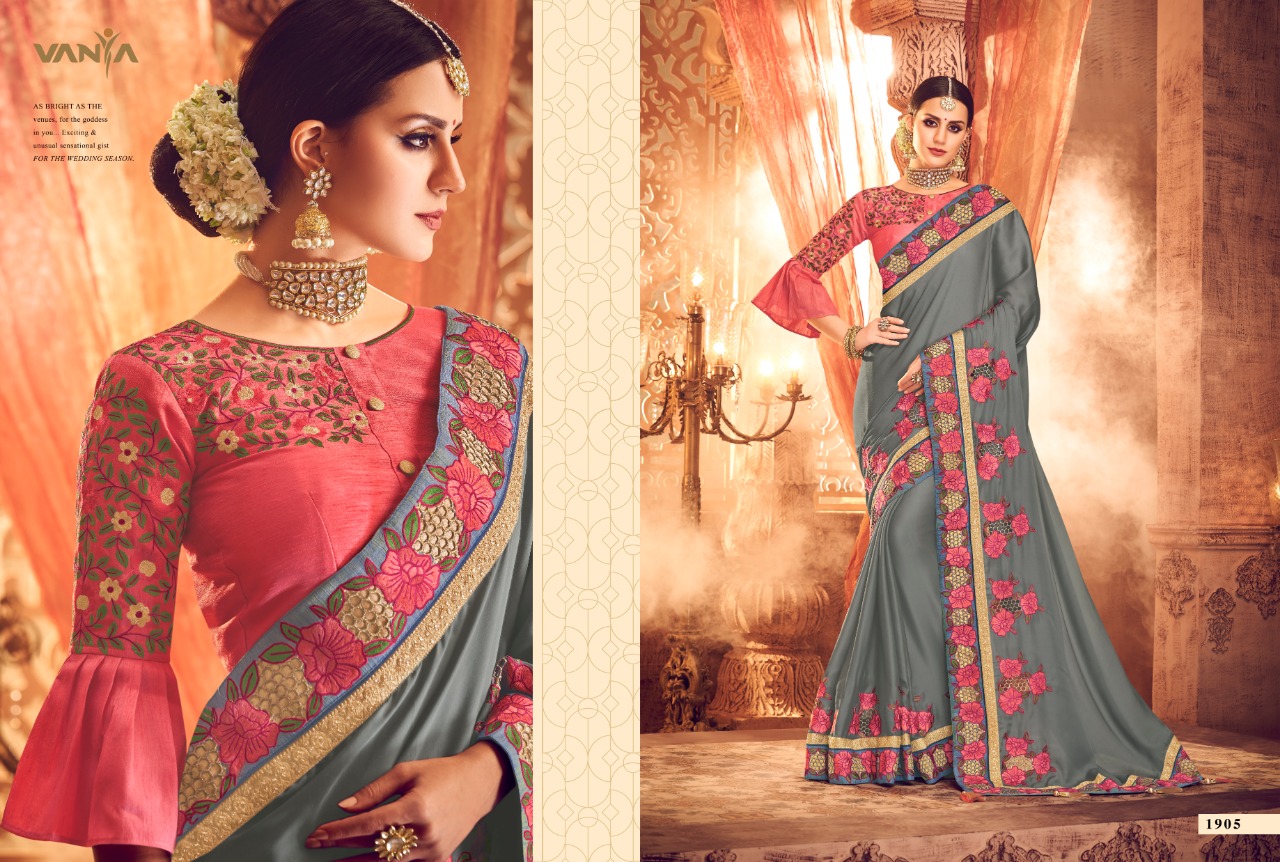 Vanya Vol-10 By Vanya 1901 To 1916 Series Indian Traditional Wear Collection Beautiful Stylish Fancy Colorful Party Wear & Occasional Wear Fancy Sarees At Wholesale Price