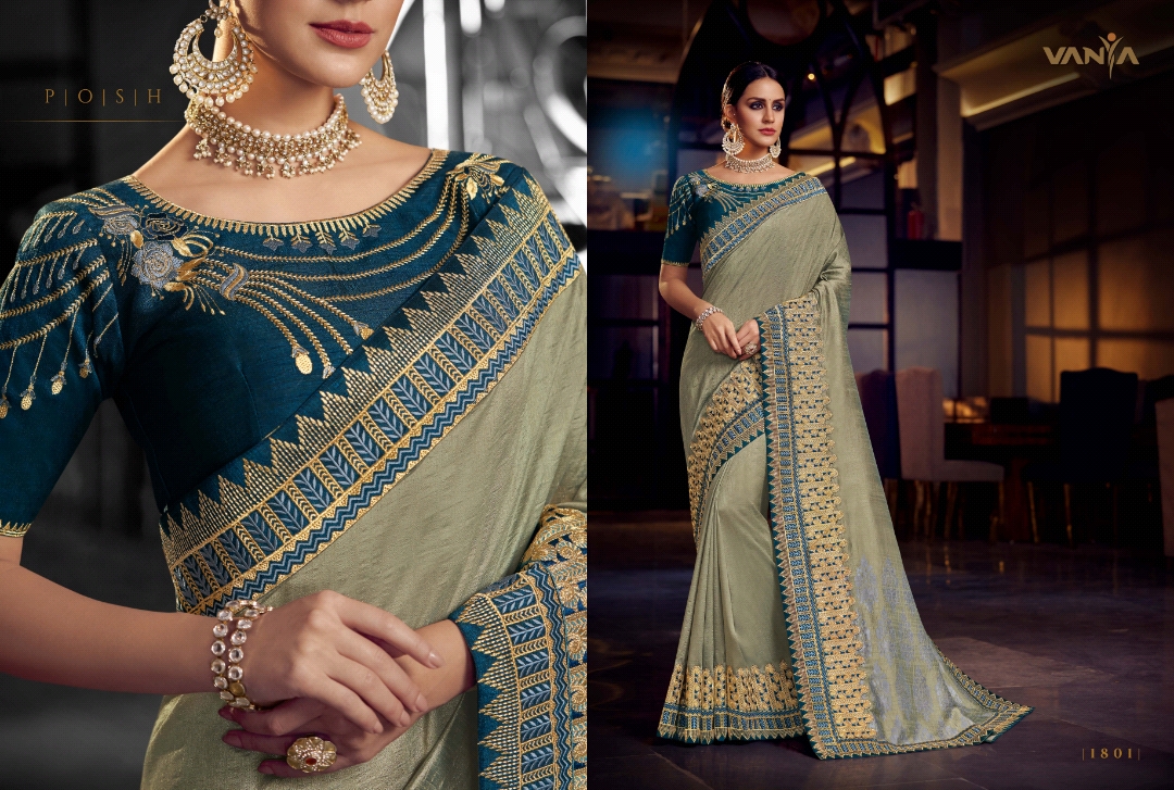 Vaniya Vol-9 By Vanya 1801 To 1815 Series Indian Traditional Wear Collection Beautiful Stylish Fancy Colorful Party Wear & Occasional Wear Fancy Sarees At Wholesale Price
