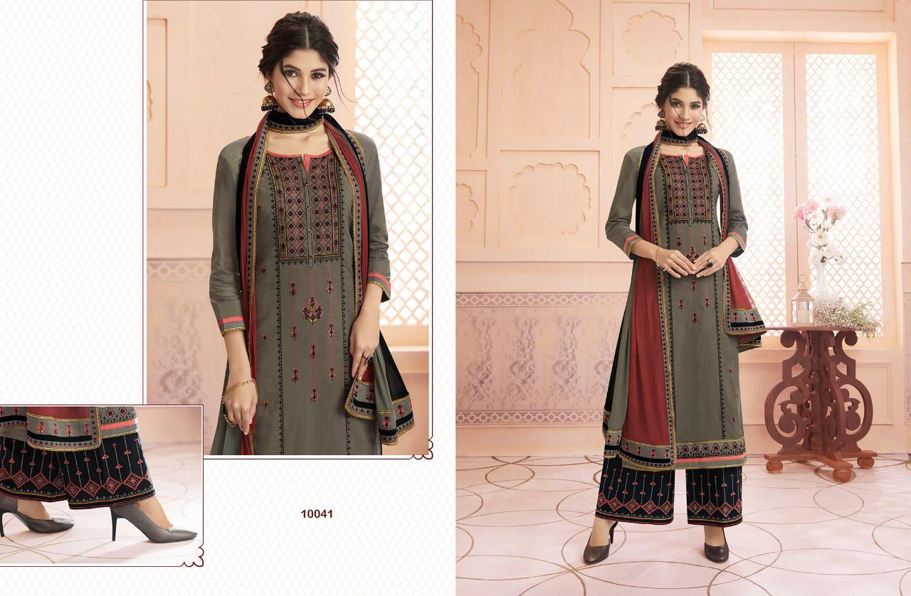 Vastra Vol-2 By Ramaiya 10041 To 10048 Series Beautiful Suits Collection Beautiful Stylish Fancy Colorful Casual Wear & Ethnic Wear Pure Cotton Work Dresses At Wholesale Price