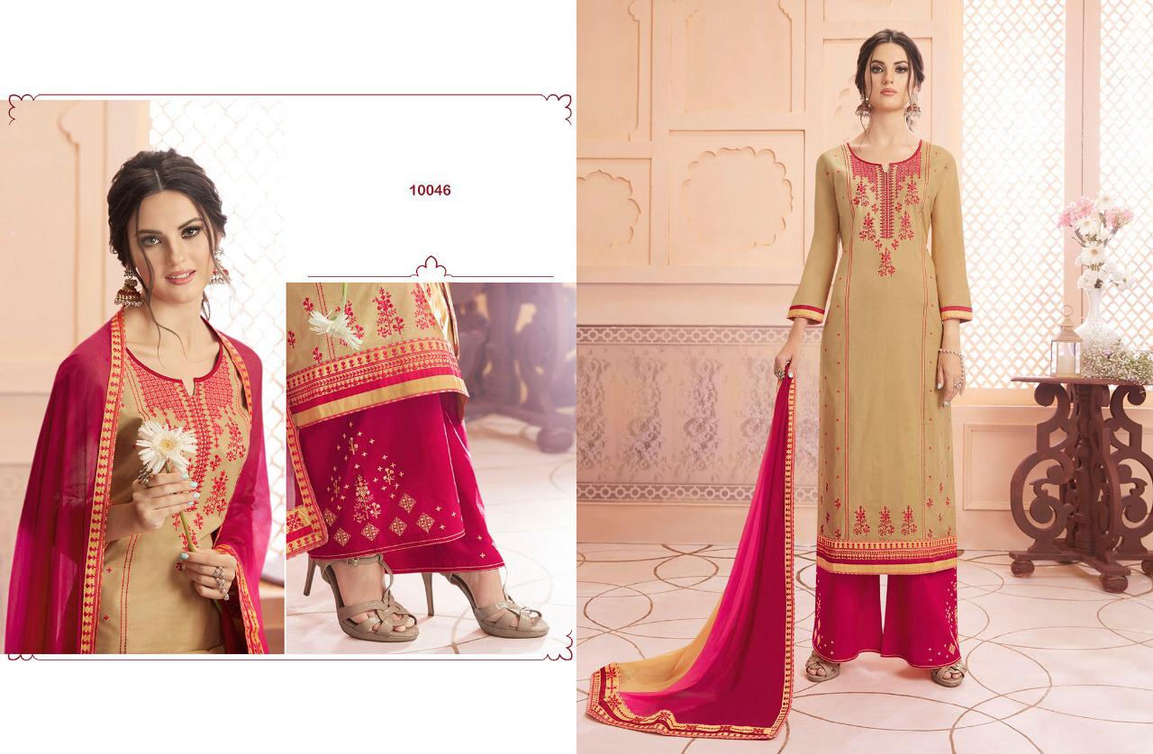 Vastra Vol-2 By Ramaiya 10041 To 10048 Series Beautiful Suits Collection Beautiful Stylish Fancy Colorful Casual Wear & Ethnic Wear Pure Cotton Work Dresses At Wholesale Price