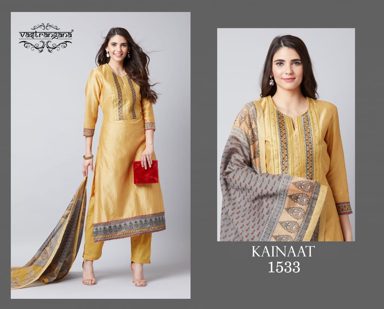 Kainaat By Vastrangana 1529 To 1542 Series Beautiful Colorful Fancy Stylish Casual Wear & Ethnic Wear Fancy Embroidery Dresses At Wholesale Price