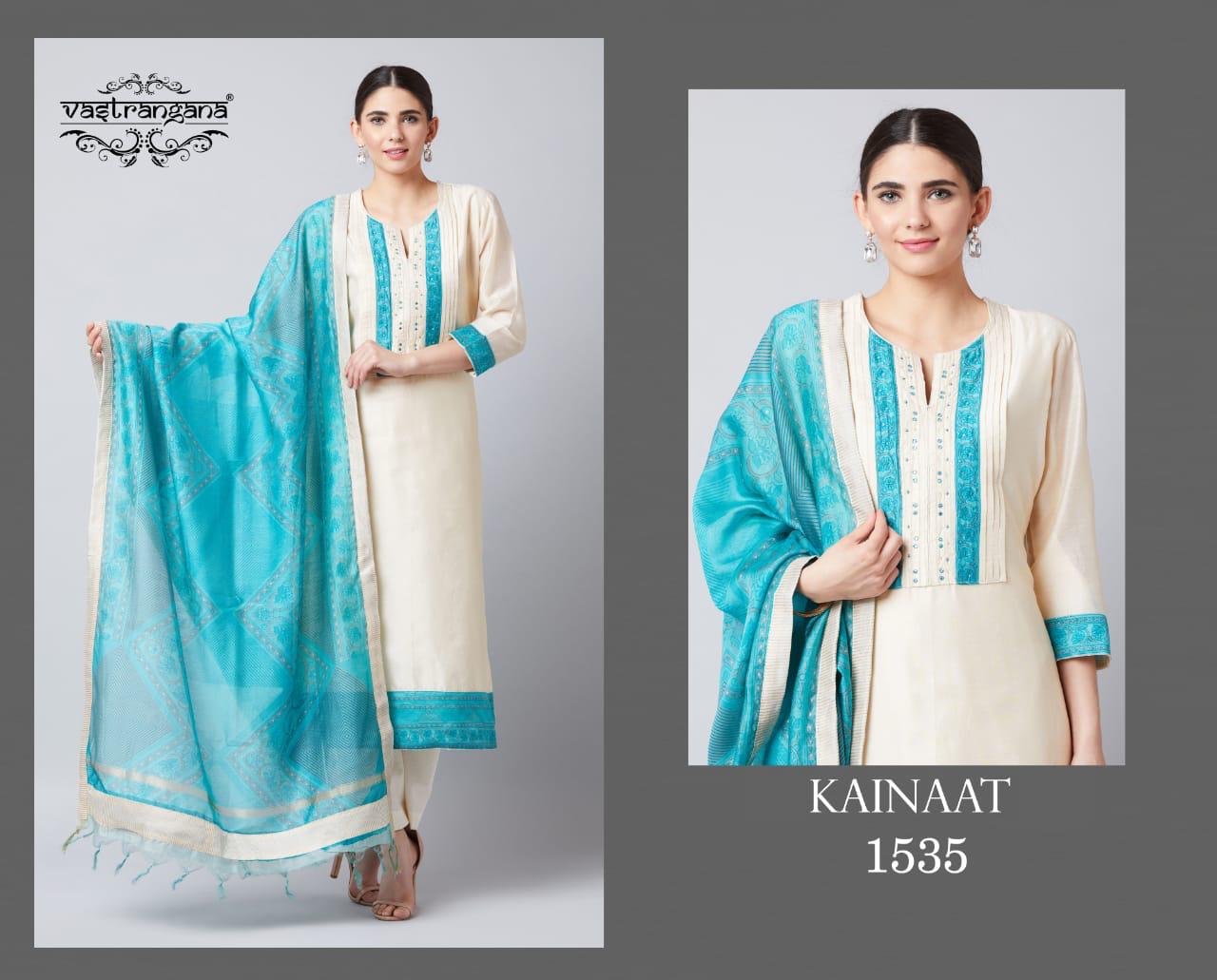 Kainaat By Vastrangana 1529 To 1542 Series Beautiful Colorful Fancy Stylish Casual Wear & Ethnic Wear Fancy Embroidery Dresses At Wholesale Price