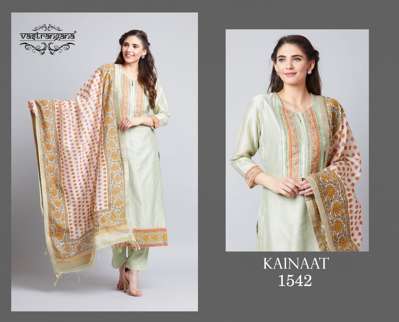 Kainaat By Vastrangana 1529 To 1542 Series Beautiful Colorful Fancy Stylish Casual Wear & Ethnic Wear Fancy Embroidery Dresses At Wholesale Price