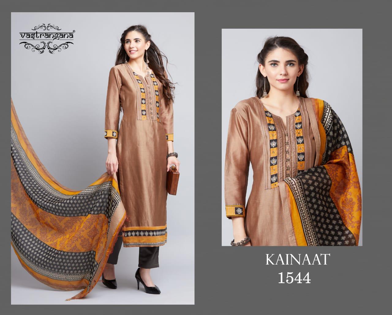 Kainaat By Vastrangana 1529 To 1542 Series Beautiful Colorful Fancy Stylish Casual Wear & Ethnic Wear Fancy Embroidery Dresses At Wholesale Price