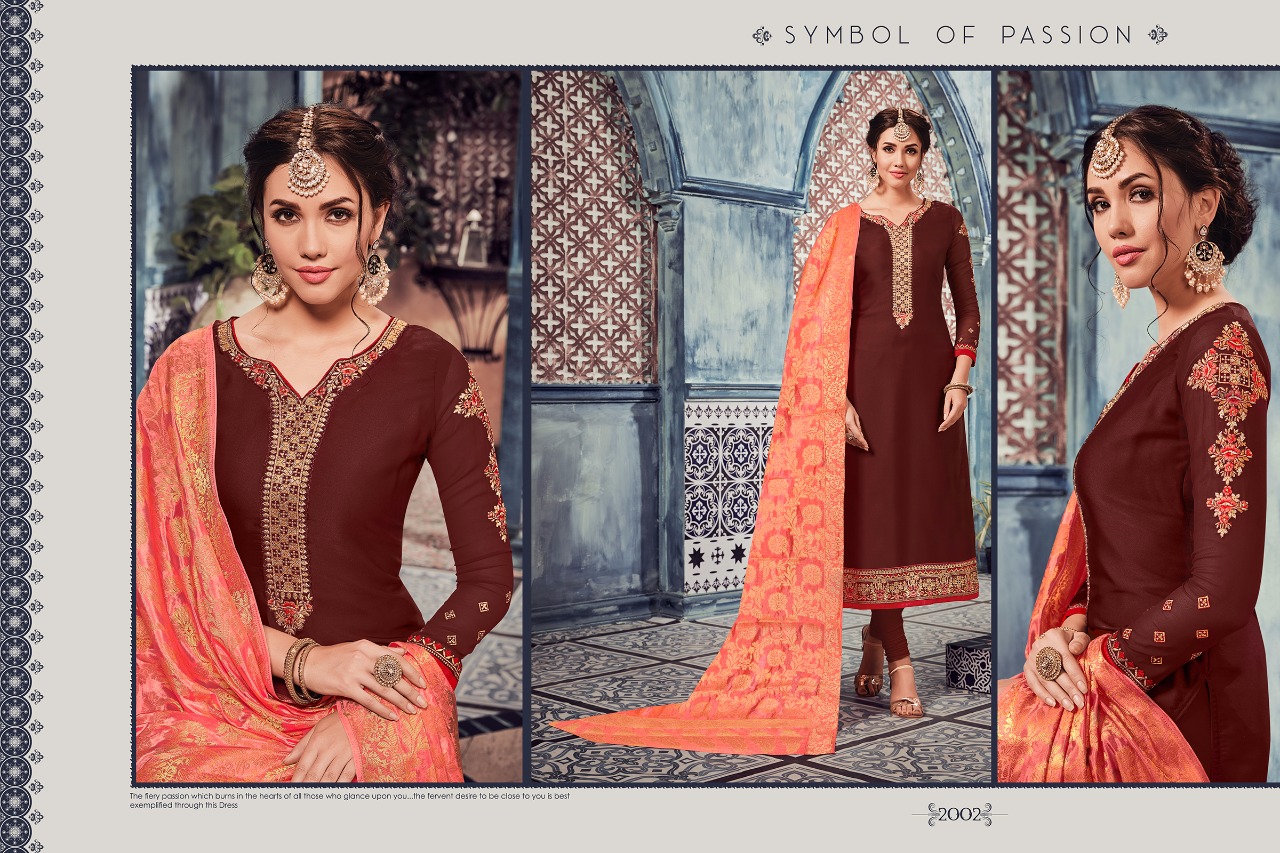 Veera Vol-2 By Amirah 2001 To 2007 Series Designer Festive Suits Collection Beautiful Stylish Fancy Colorful Party Wear & Occasional Wear Satin Georgette Embroidered Dresses At Wholesale Price