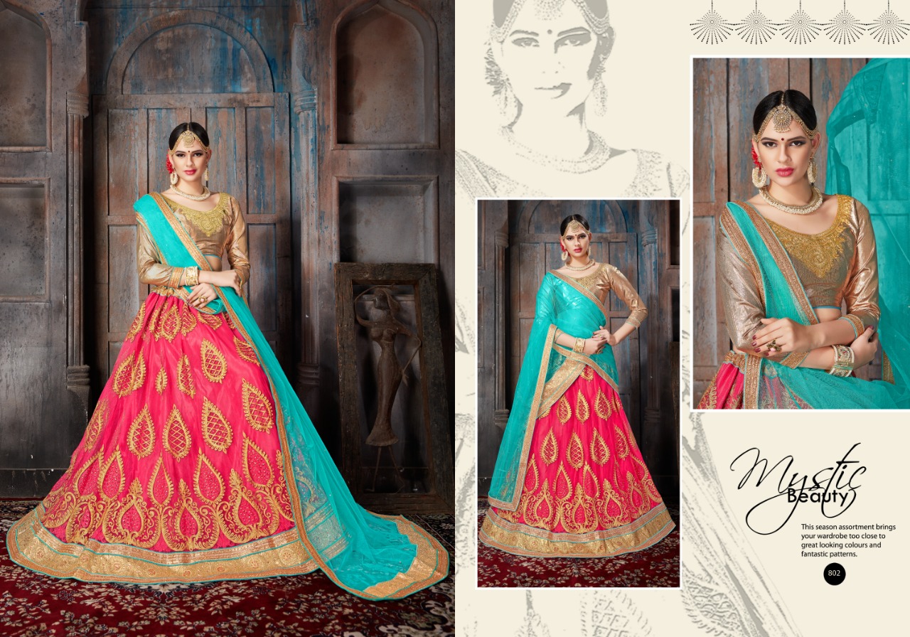 Veronica By Aasvaa 802 To 806 Series Indian Wedding Wear Collection Beautiful Stylish Fancy Colorful Party Wear & Occasional Wear Net Lehengas At Wholesale Price