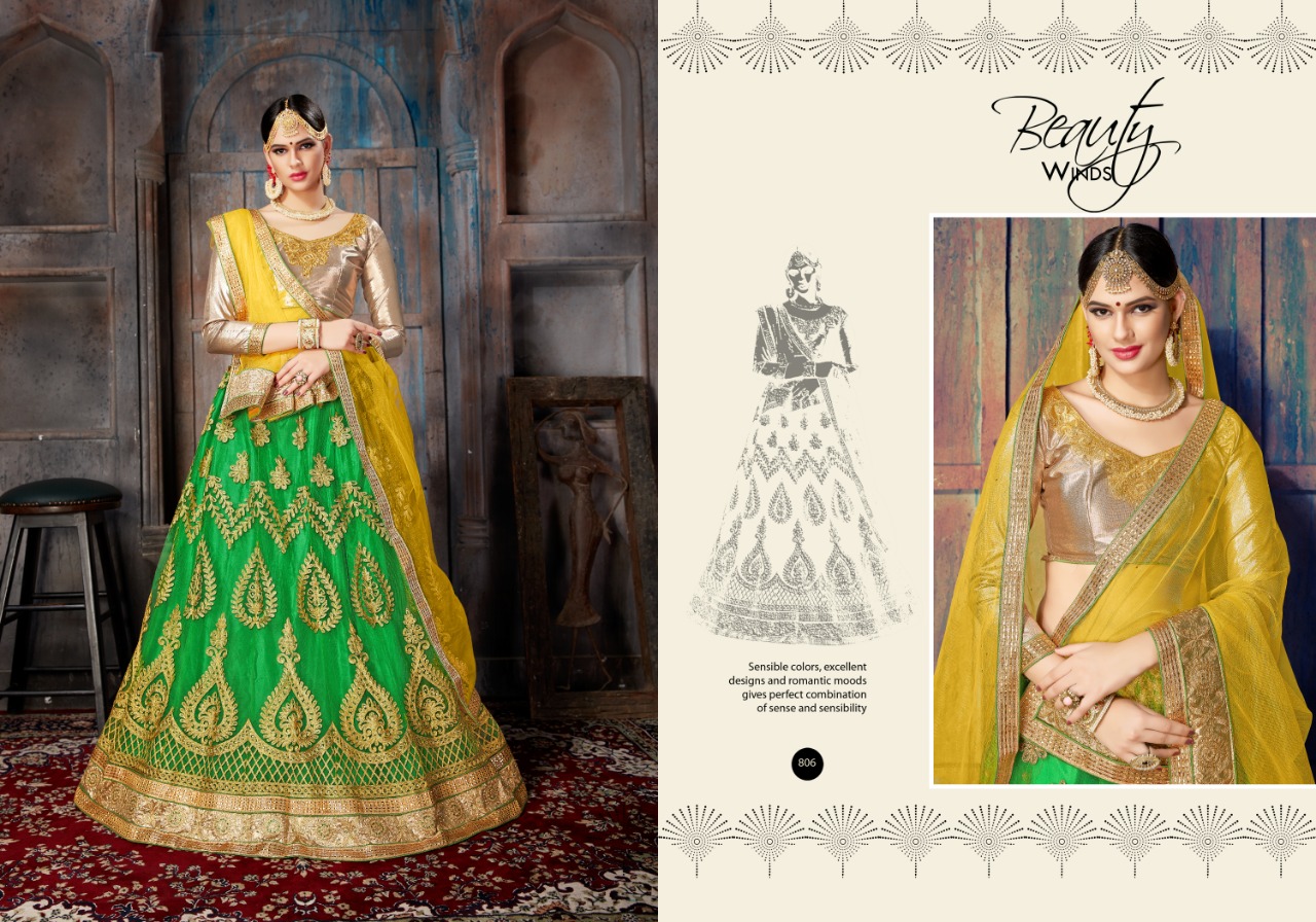 Veronica By Aasvaa 802 To 806 Series Indian Wedding Wear Collection Beautiful Stylish Fancy Colorful Party Wear & Occasional Wear Net Lehengas At Wholesale Price