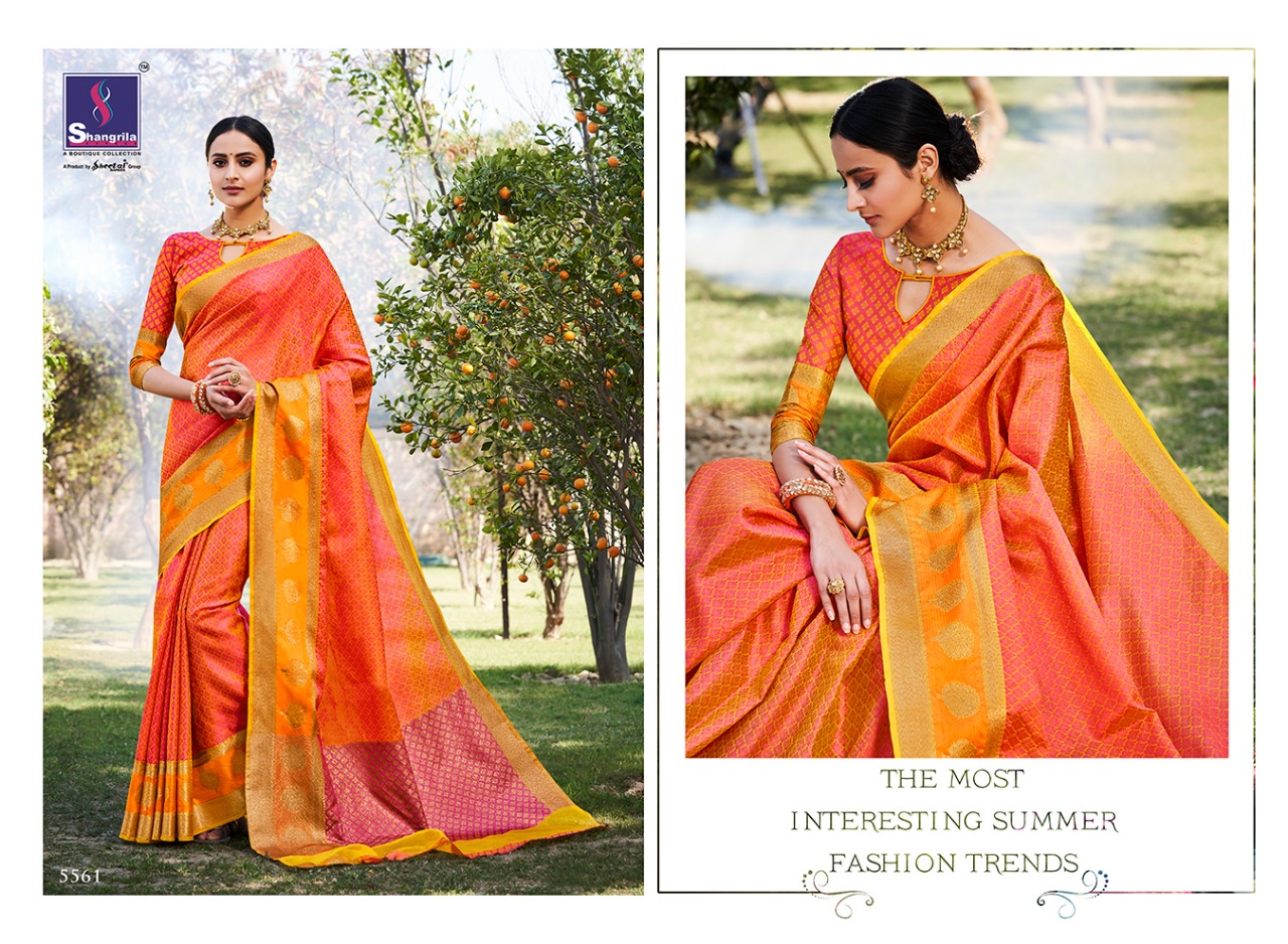 Vibhavari By Shangrila Sarees 5561 To 5572 Series Indian Traditional Wear Collection Beautiful Stylish Fancy Colorful Party Wear & Occasional Wear Pure Banarasi Silk Sarees At Wholesale Price